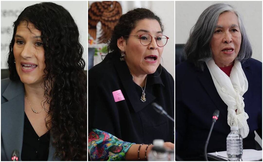 Tras comparecencia de seis horas de las aspirantes a ministras Bertha Aclcalde, Lenia Batres y María Estela Ríos González, comisión del Senado avala terna de AMLO para la Suprema Corte/ Foto: Diego Simón Sánchez. EL UNIVESAL