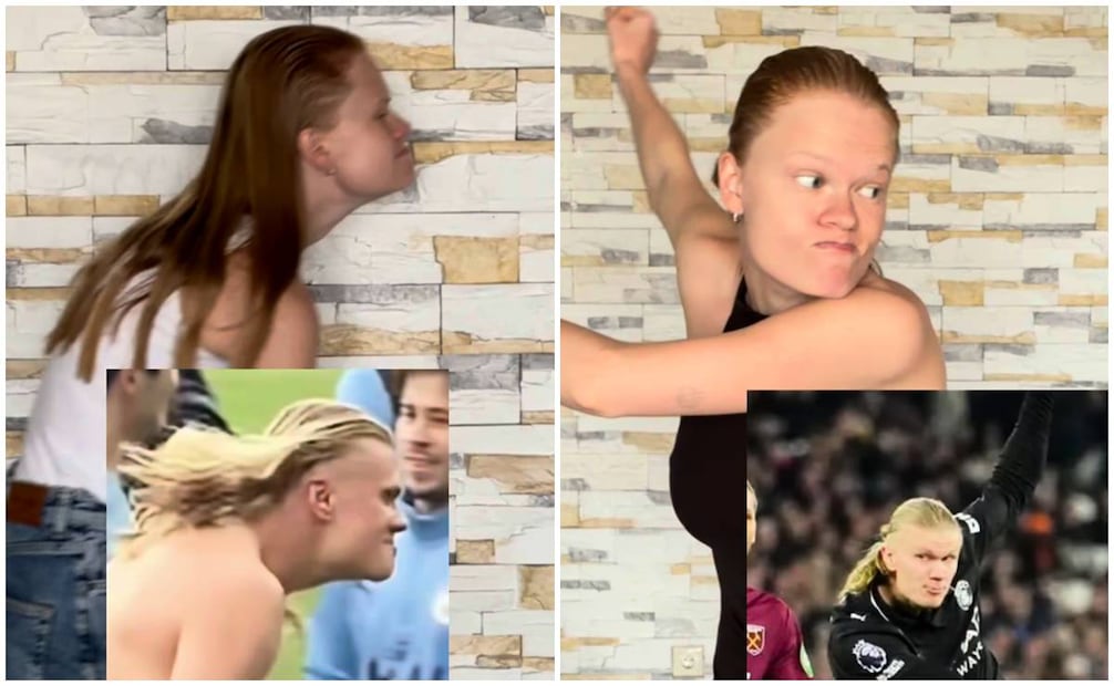 Anastasia Kostromitina recrea momentos de Erling Haaland.
Instagram nas__kos