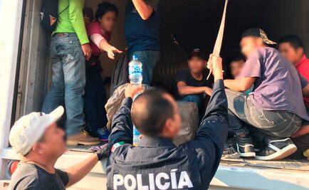 En Tamaulipas rescatan a 137 migrantes centroamericanos en un tráiler