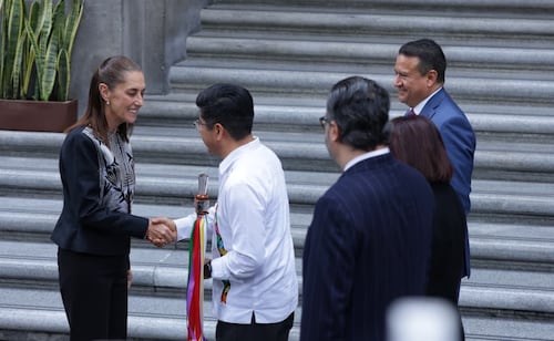 El Poder Judicial no atiende encargos: Hugo Aguilar; frente a Sheinbaum, nueva Corte rinde informe por primer año de funciones