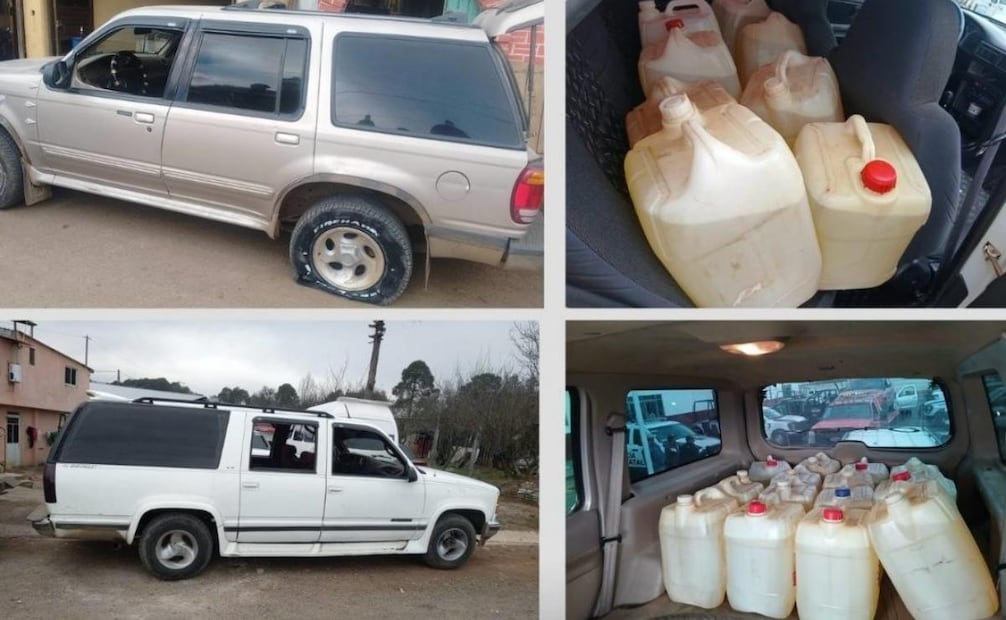 Autos y combustible asegurados (21/01/2026). Foto: Especial