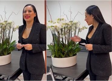 Sandra Cuevas recibe arreglo de orquídeas de… ¿Adrián Rubalcava?: "el príncipe que siempre soñé"