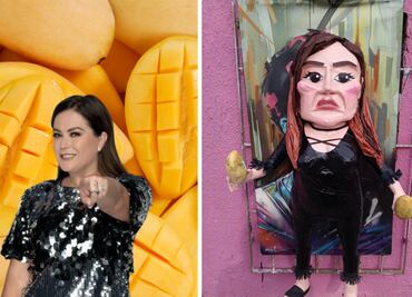 ¡Lo vuelven a hacer! Crean piñata de Mariana Echeverría de LCDF… con todo y mango