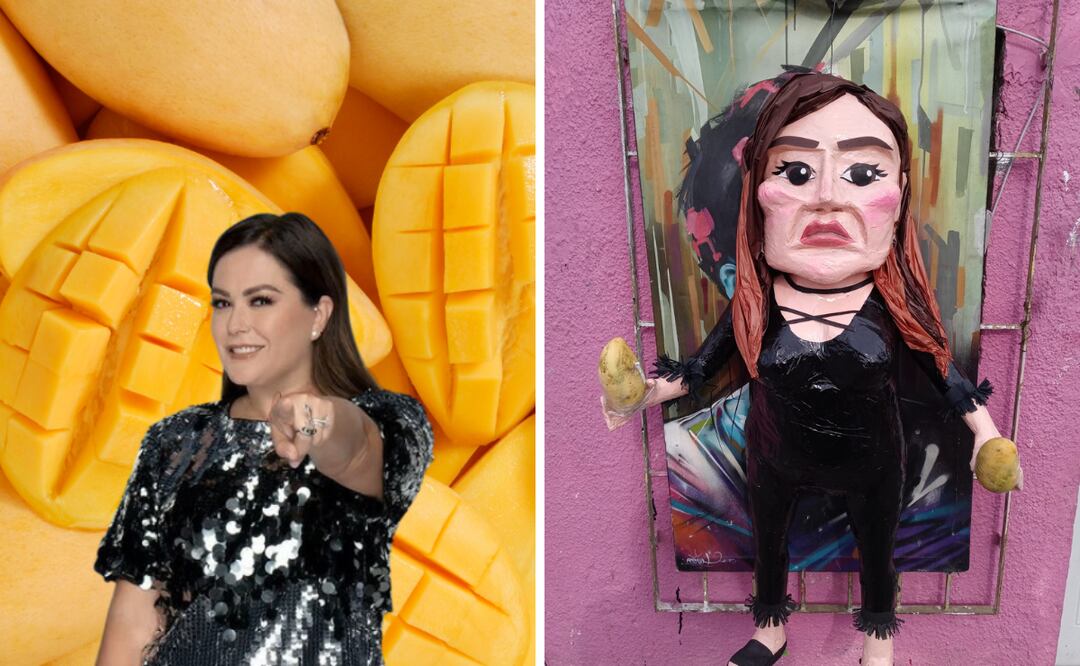 La famosa piñatería, que se ha hecho un nombre al crear figuras de cartón de celebridades que capturan la atención del público, no perdió la oportunidad de satirizar a Mariana. Foto: El Universal