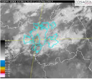 Se espera cielo nublado y fuertes lluvias en el Valle de México 