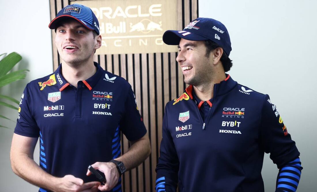 Checo Pérez fue octavo y Max Verstappen tercero en la carrera Sprint de Brasil FOTO: X @redbullracing