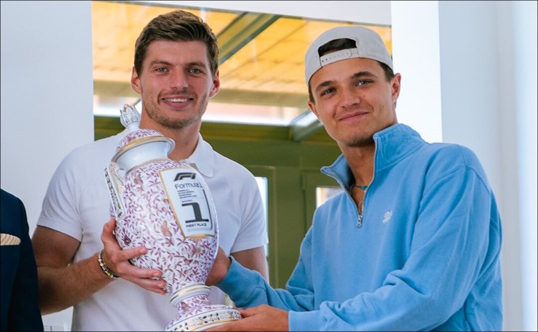 Max Verstappen recibió un nuevo trofeo por el GP de Hungría - Foto: @Max33Verstappen