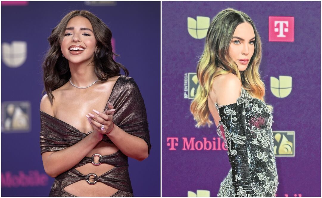 Ángela Aguilar y Belinda dividieron opiniones en los Premios Lo Nuestro 2025, donde Christian Nodal fue el gran ausente. Foto: EFE.