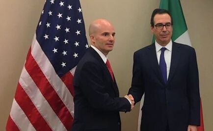 "Ya somos amigos", dice González Anaya tras reunirse con secretario del Tesoro de EU
