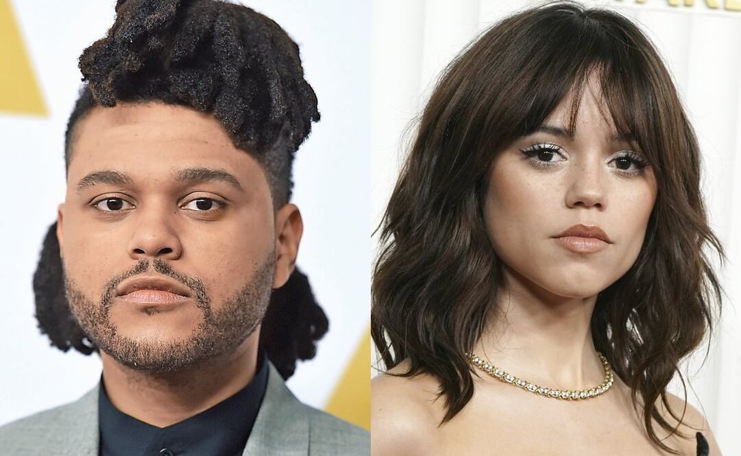  The Weeknd y la actriz de "Merlina",Jenna Ortega.  Fotos: Jordan Strauss/AP, Archivo El Universal 