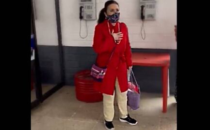 Video. Así se preparó Rosario Robles para salir del penal