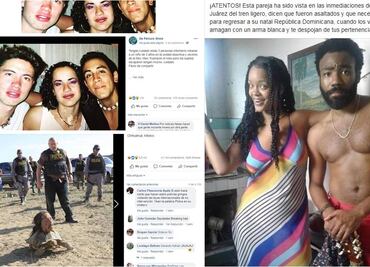 Las fotos de celebridades presentadas como peligrosos migrantes