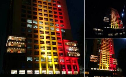 Cancillería se viste con los colores de Bélgica