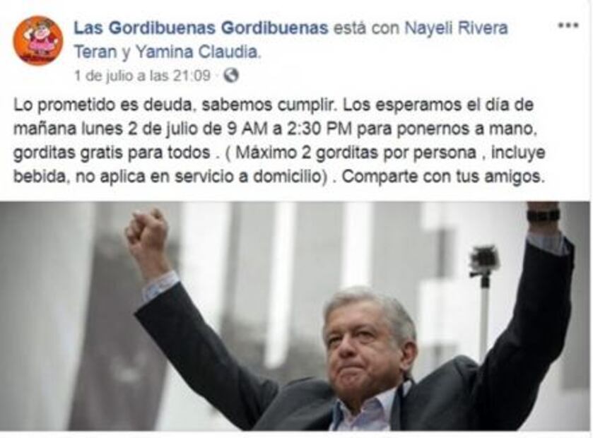 Negocios sí cumplieron con promociones proAMLO