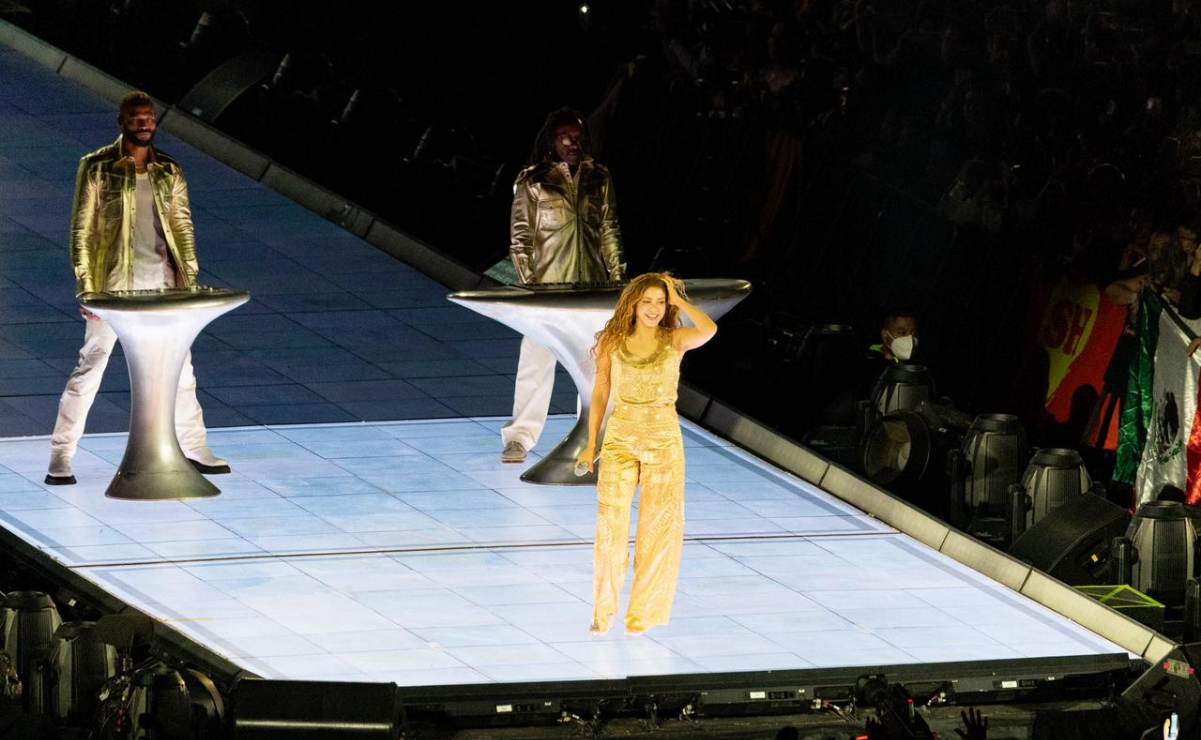 Shakira en su concierto gratuito en el Zócalo de la CDMX (01/03/2026). Foto: Hugo Salvador / EL UNIVERSAL