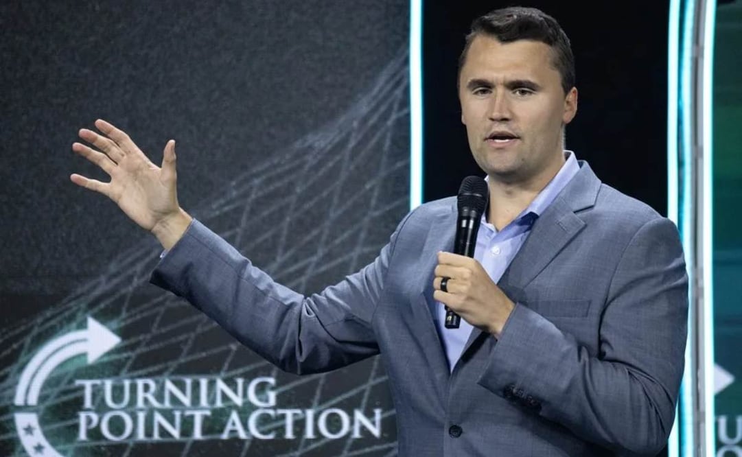 Fotografía de archivo del fundador y presidente de Turning Point Action, Charlie Kirk. Foto: EFE