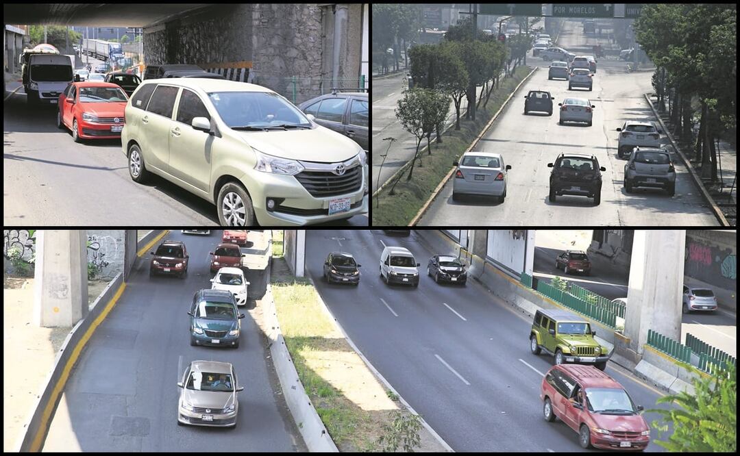 De cinco a seis personas, en su mayoría hombres, viajan en un auto en vías muy transitadas, que se va deteniendo sin motivo para provocar accidentes viales. Fotos: Germán Espinosa y Jorge Alvarado/ EL UNIVERSAL.