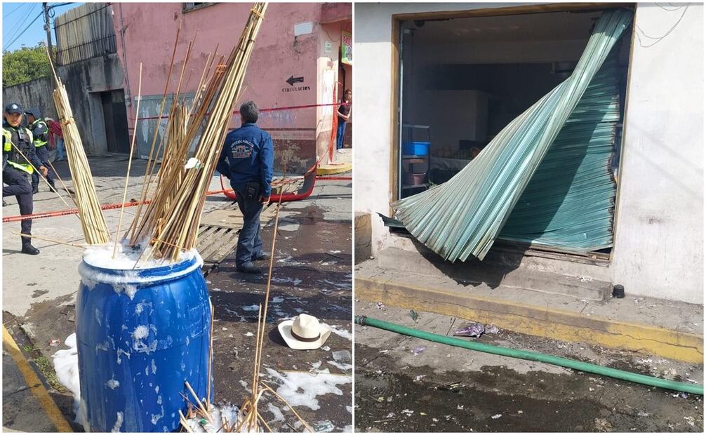 Explota camioneta con pirotenia en el Edomex. Foto: Especial