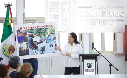 Sandra Cuevas denuncia a personal de Morena de hostigarla frente a su casa