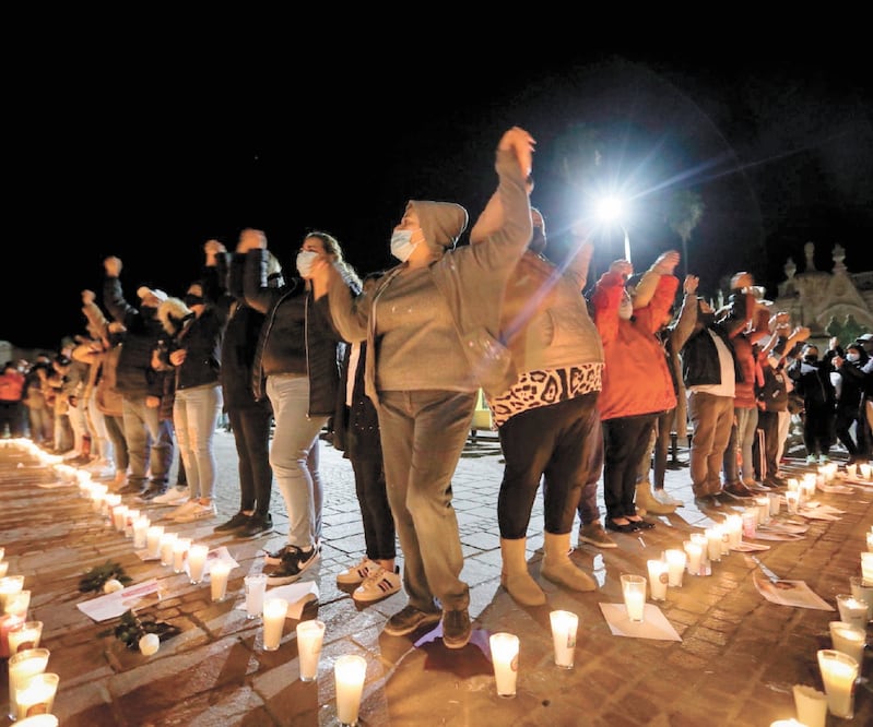 El domingo hubo protestas contra el feminicidio de Sofía. Foto: ARCHIVO EL UNIVERSAL