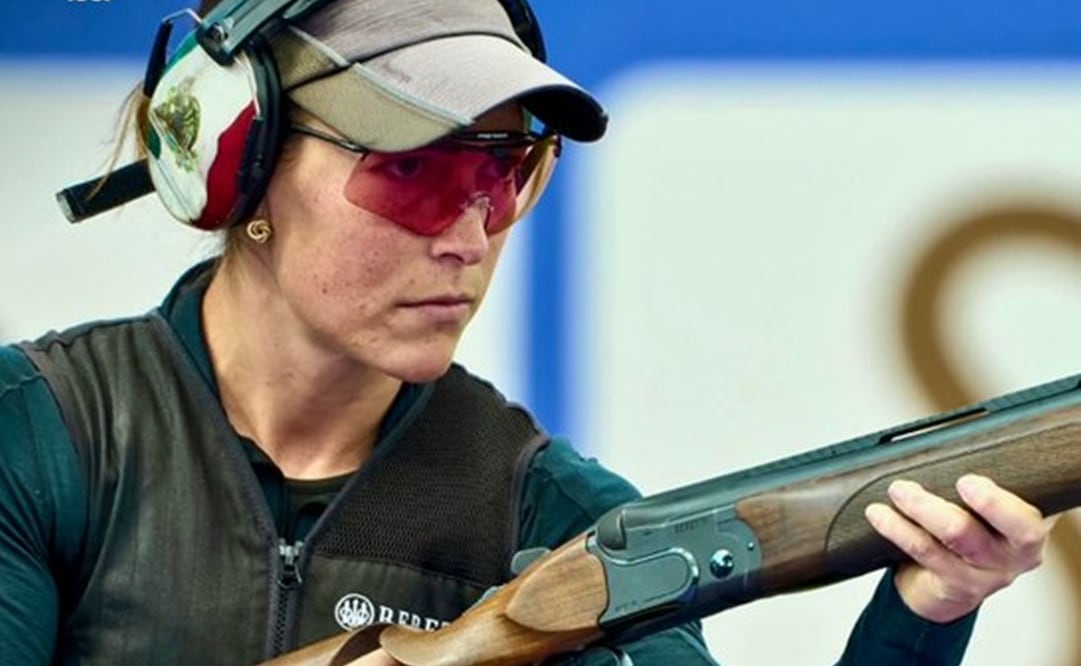 Gabriela Rodríguez en el Campeonato Mundial de Tiro con Escopeta - Foto: @conadeoficial en X