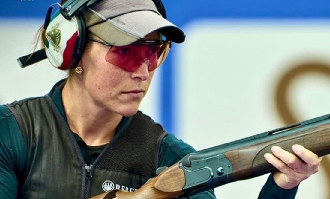 Gabriela Rodríguez en el Campeonato Mundial de Tiro con Escopeta - Foto: @conadeoficial en X