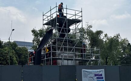 Alcaldía Cuauhtémoc y UNAM realizan análisis técnico al Monumento a Cristóbal Colón; pedirán presupuesto para su restauración