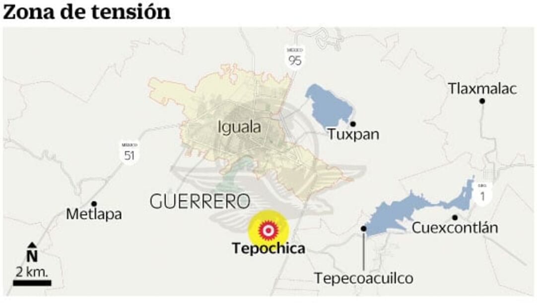 Enfrentamiento armado en Iguala deja 15 muertos