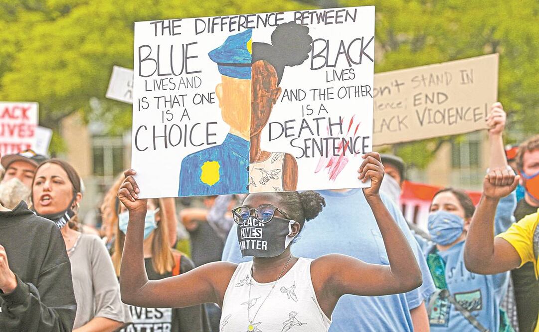 Manifestación contra la brutalidad policial y el racismo, el sábado pasado, en Salt Lake City. Foto: RICK BOWMER. AP