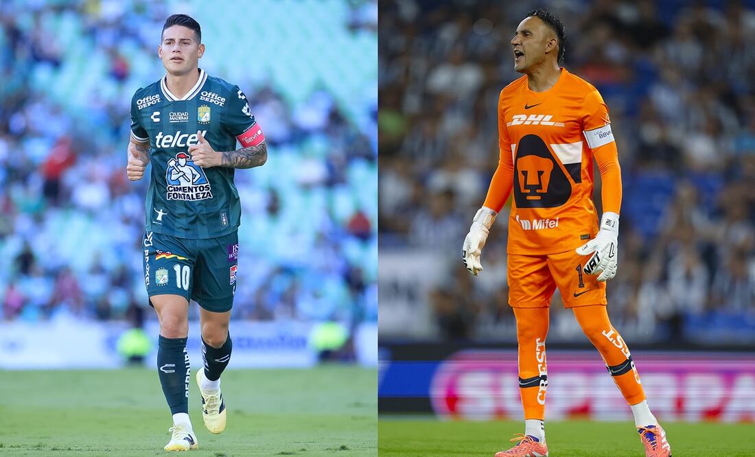 James Rodríguez y Keylor Navas, dos exjugadores del Real Madrid, chocarán esta noche en León | FOTOS: Imago7