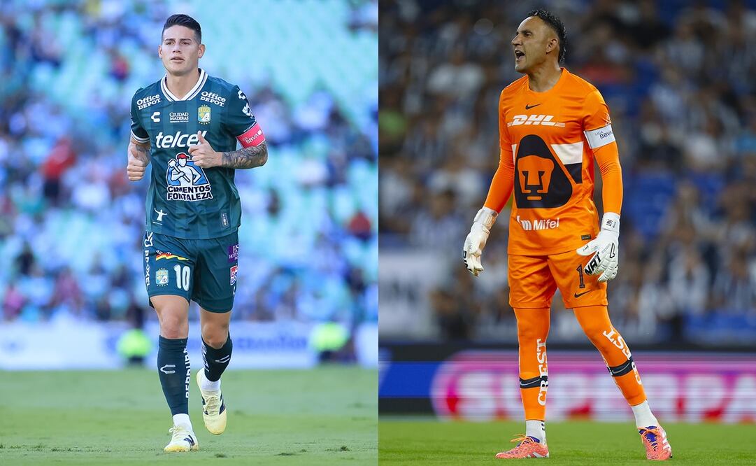 James Rodríguez y Keylor Navas, dos exjugadores del Real Madrid, chocarán esta noche en León | FOTOS: Imago7