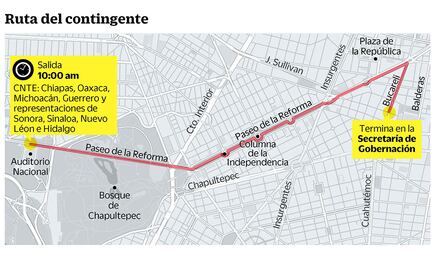 Marcha hoy CNTE en CDMX y otras 8 ciudades