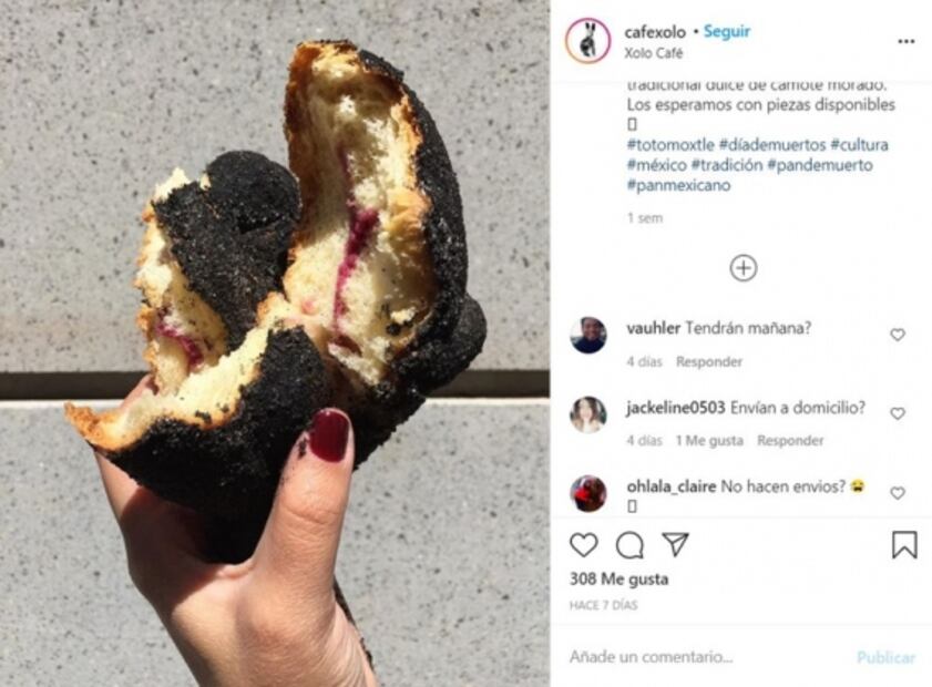 Pan de muerto negro, una delicia que no puedes dejar de probar
