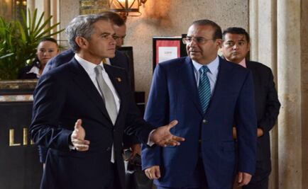 Mancera y Navarrete Prida se reúnen para abordar tema del salario mínimo