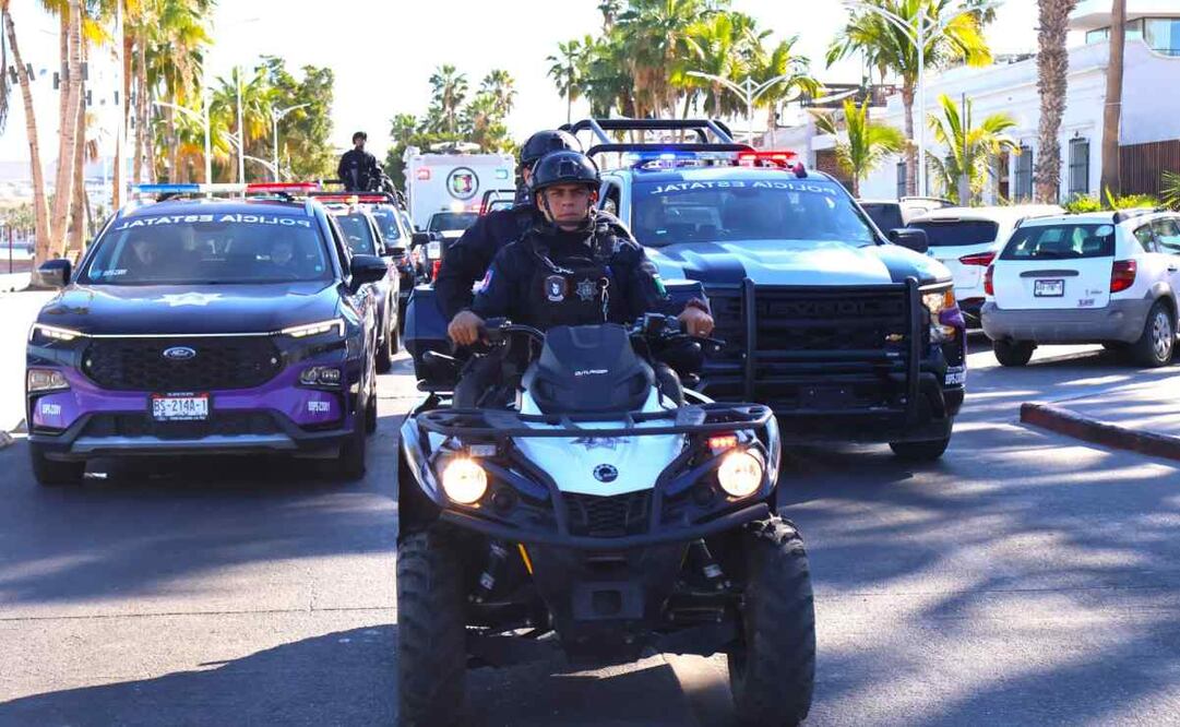 También están desplegados los cuerpos de la policía turística en La Paz y Los Cabos, los dos destinos principales del estado. Foto: Especial