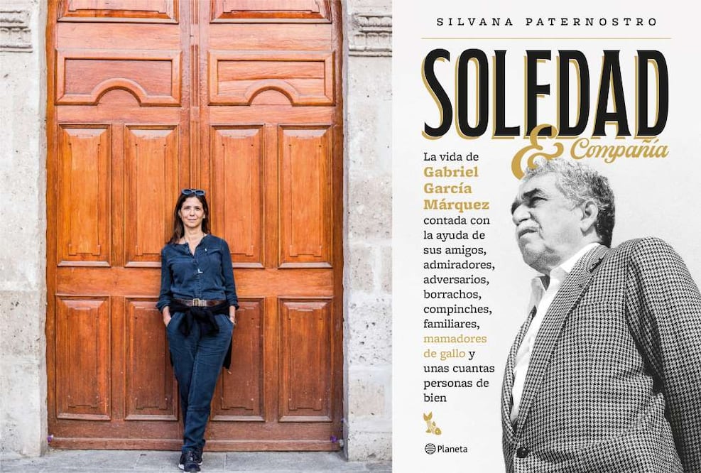 Silviana Paternostro y su libro Soledad y compañia/ Foto por César Zamaolla/ Portada planeta