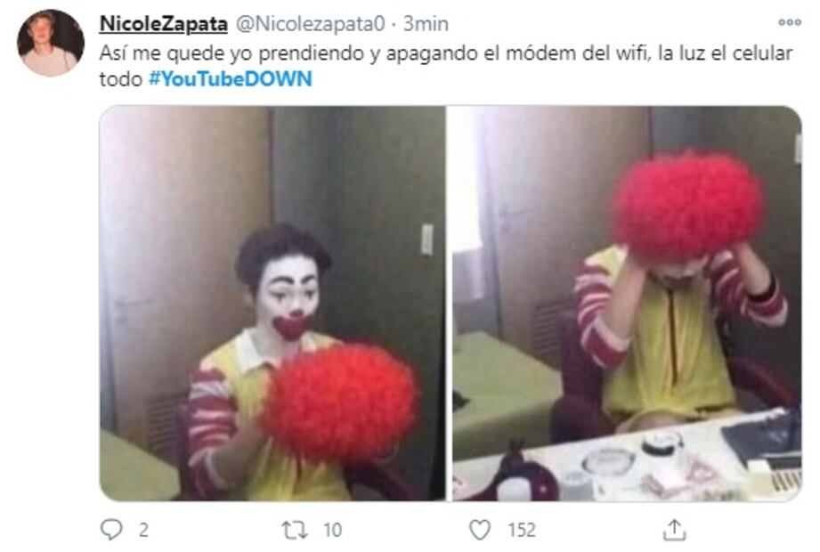 No era el módem... caída de YouTube deja corajes y memes