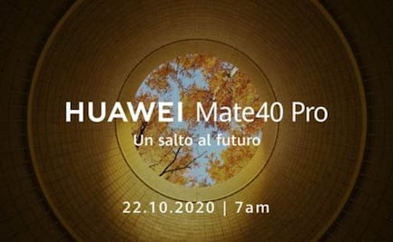 Huawei lanzará el Mate 40 el próximo  22 de octubre