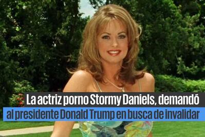 Actriz porno demanda a Trump