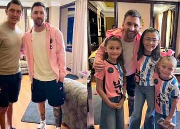 Messi atendió a una leyenda del Monterrey previo al juego de la Concachampions