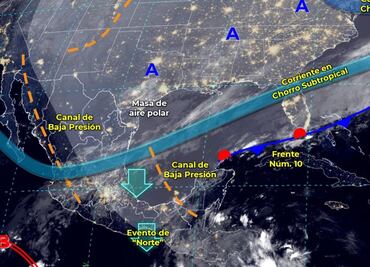 Heladas y lluvias, así estará el clima en el país por el frente frío número 10