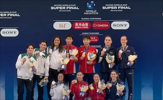 México conquista plata en mixto y bronce en plataforma de 10m en China
