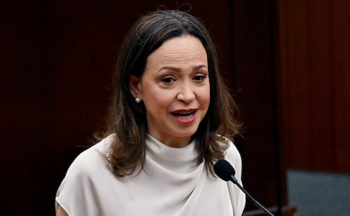 Machado thanks U.S. for support, citing shared "republican DNA"