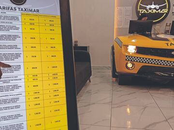 Restringen uso de taxis por aplicación en el AIFA