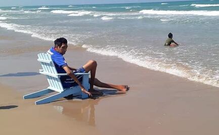 Mario Aurelio, joven con gigantismo, cumple su sueño de conocer la playa Miramar