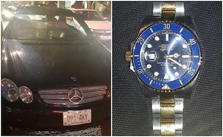 Detienen a 3 por robar Rolex en Polanco; huían en un Mercedes Benz