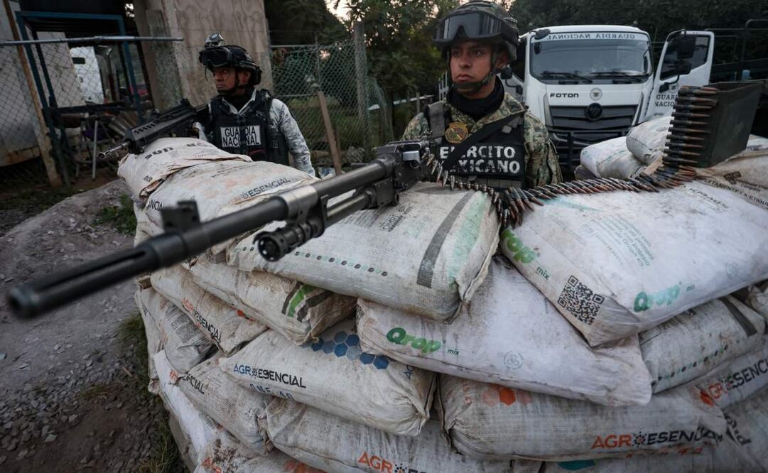 Despliegue de fuerzas federales que pidió Manzo en vida, ahora sí sitia Uruapan.
Foto: Luis Camacho | El Universal