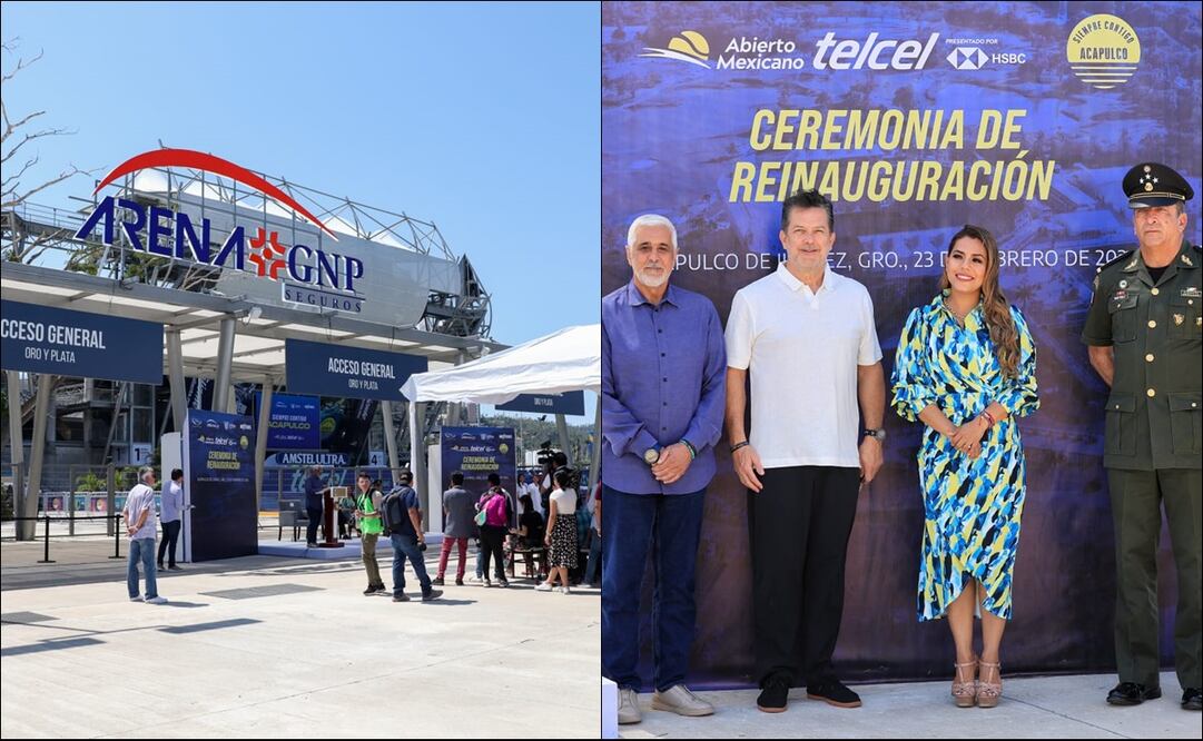 Reinauguración de la Arena GNP Seguros para el Abierto Mexicano de Tenis / Foto: Cortesías MEXTENIS