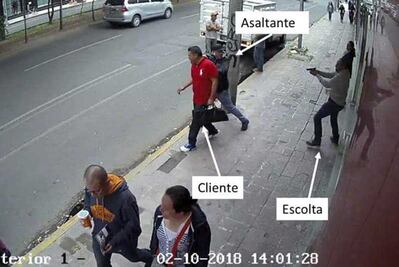 Asalta a cuentahabiente; escolta lo mata