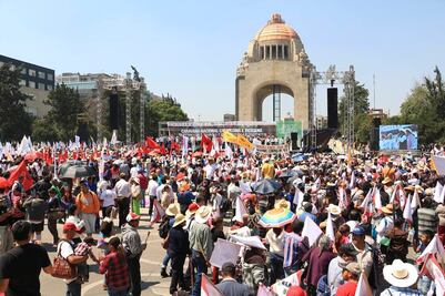 CDMX reporta 20 mil personas en marcha por el campo